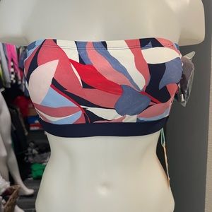 NWT Kona Sol Multicolor Bikini Top